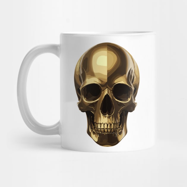 Golden scull by PurpleSpacetime
